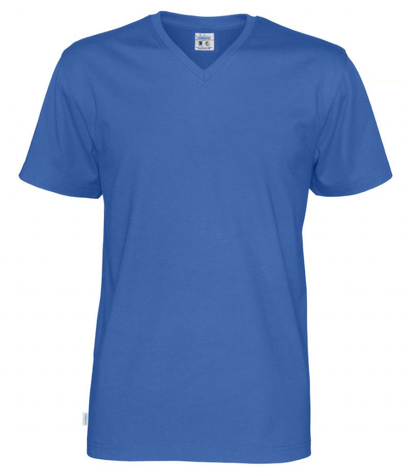 Cottover T-Shirt V-Neck Man Royal - 141022-767