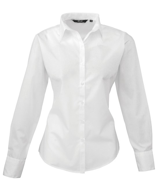 Premier Basic dames overhemd  - PR300-WH-